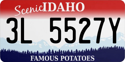 ID license plate 3L5527Y