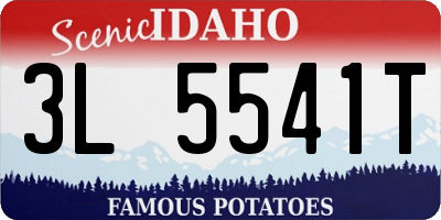 ID license plate 3L5541T