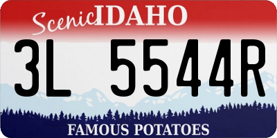 ID license plate 3L5544R