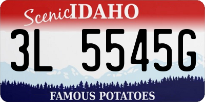 ID license plate 3L5545G