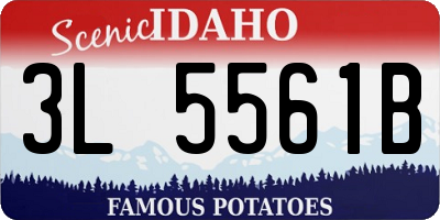 ID license plate 3L5561B