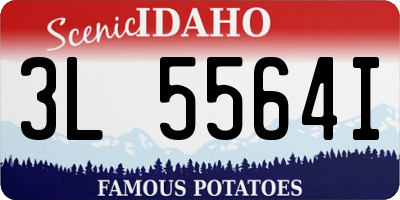 ID license plate 3L5564I