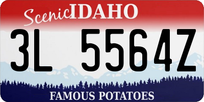 ID license plate 3L5564Z