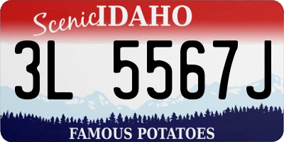 ID license plate 3L5567J