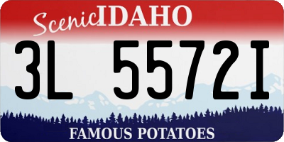 ID license plate 3L5572I