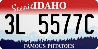 ID license plate 3L5577C