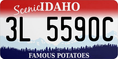 ID license plate 3L5590C