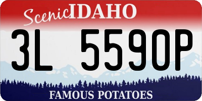 ID license plate 3L5590P