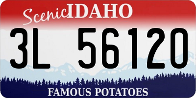ID license plate 3L5612O