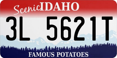 ID license plate 3L5621T