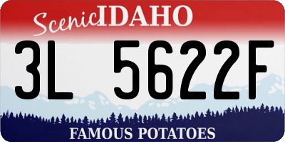 ID license plate 3L5622F