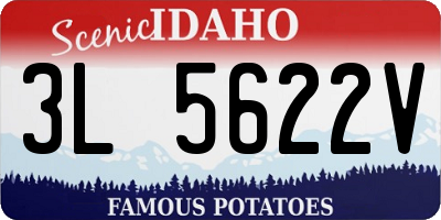 ID license plate 3L5622V