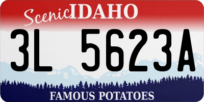 ID license plate 3L5623A