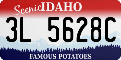 ID license plate 3L5628C