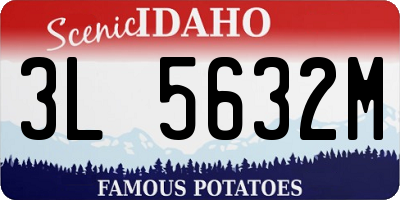 ID license plate 3L5632M
