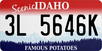 ID license plate 3L5646K