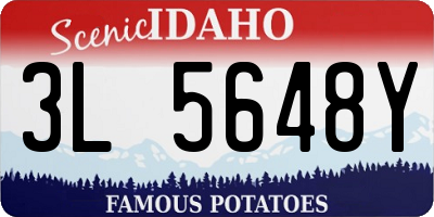 ID license plate 3L5648Y