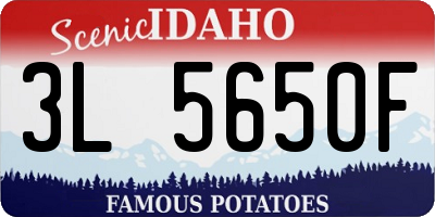 ID license plate 3L5650F