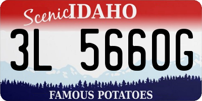 ID license plate 3L5660G