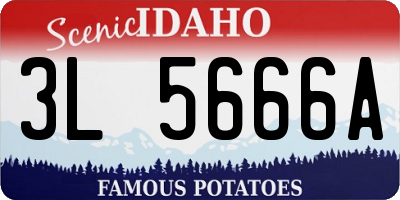 ID license plate 3L5666A