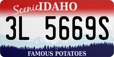 ID license plate 3L5669S