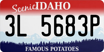 ID license plate 3L5683P