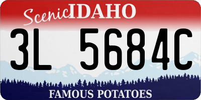 ID license plate 3L5684C