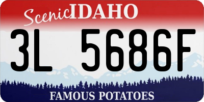 ID license plate 3L5686F