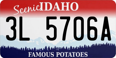 ID license plate 3L5706A