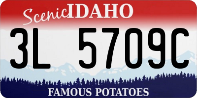 ID license plate 3L5709C