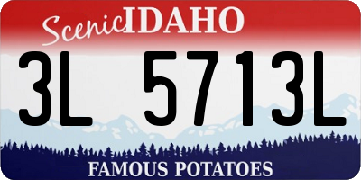 ID license plate 3L5713L