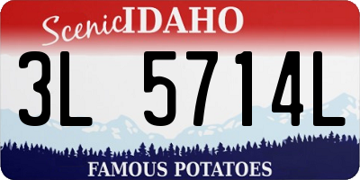 ID license plate 3L5714L