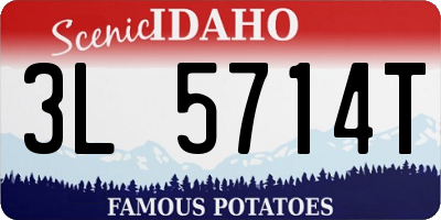 ID license plate 3L5714T