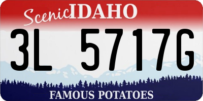 ID license plate 3L5717G