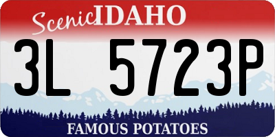 ID license plate 3L5723P