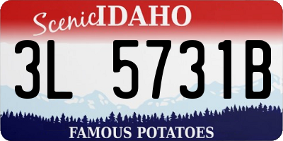 ID license plate 3L5731B