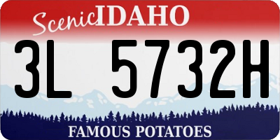 ID license plate 3L5732H