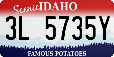 ID license plate 3L5735Y