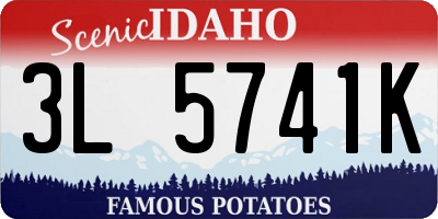 ID license plate 3L5741K