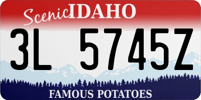 ID license plate 3L5745Z