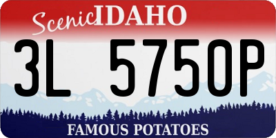 ID license plate 3L5750P