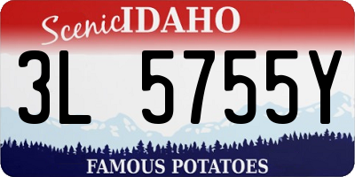 ID license plate 3L5755Y