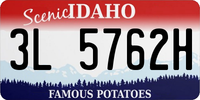 ID license plate 3L5762H