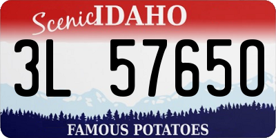 ID license plate 3L5765O