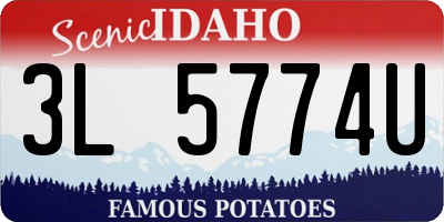 ID license plate 3L5774U