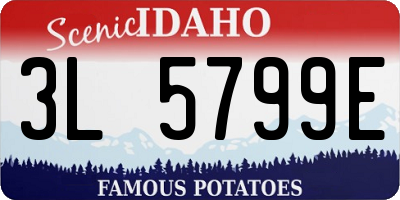 ID license plate 3L5799E