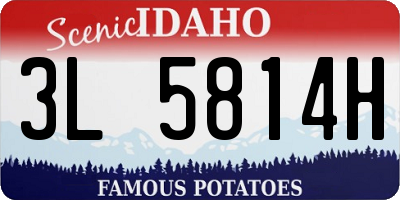 ID license plate 3L5814H