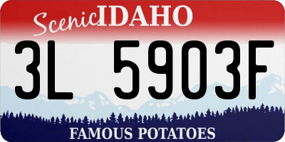 ID license plate 3L5903F