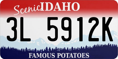 ID license plate 3L5912K