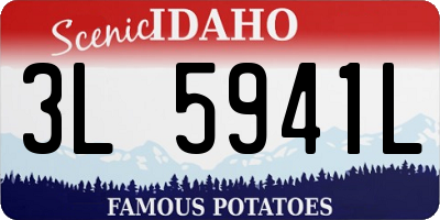 ID license plate 3L5941L